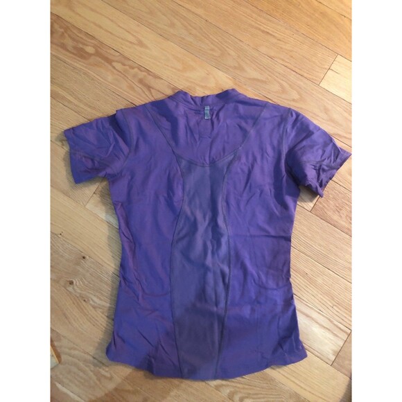 Nike Womens FitDry Small 4-6 Purple Workout T Shirt NWOT Poly Spandex Gym - Picture 9 of 11